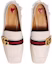 Purchase (W) Gucci Mocasín de Cuero Tacón Medio Blanco 423559-DKHC0-9061