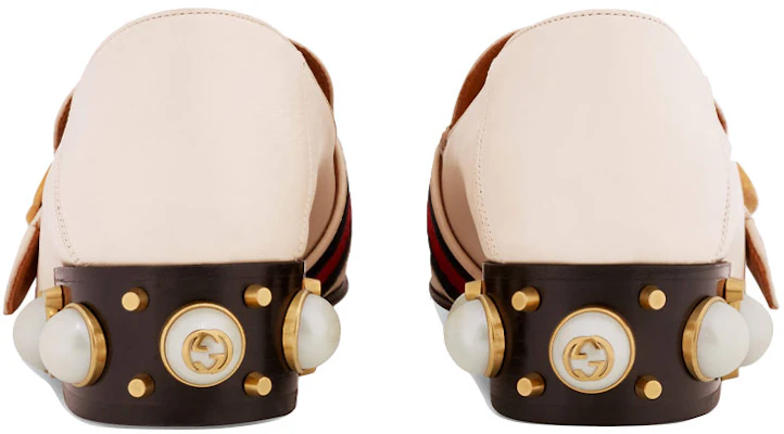 (W) Gucci Mocasín de Cuero Tacón Medio Blanco 423559-DKHC0-9061 Details for (W) Gucci Mocasín de Cuero Tacón Medio Blanco 423559-DKHC0-9061