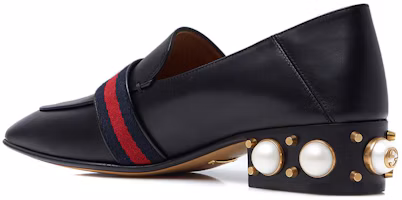 Shop GUCCI古馳 雙G 中跟 樂福鞋 女款 黑色