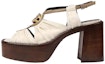 Buy (Women) Gucci Leather Mid-heel Platform Sandal 'White' 601567-BKO60-9117