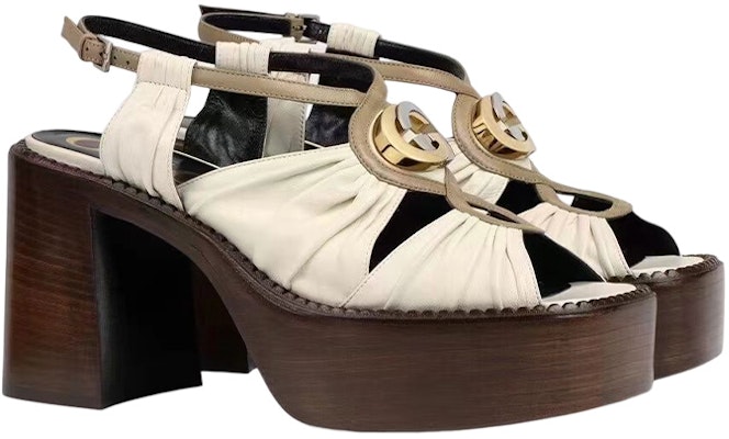 (Women) Gucci Leather Mid-heel Platform Sandal 'White' 601567-BKO60-9117 Order (Women) Gucci Leather Mid-heel Platform Sandal 'White' 601567-BKO60-9117