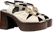 Order (Women) Gucci Leather Mid-heel Platform Sandal 'White' 601567-BKO60-9117