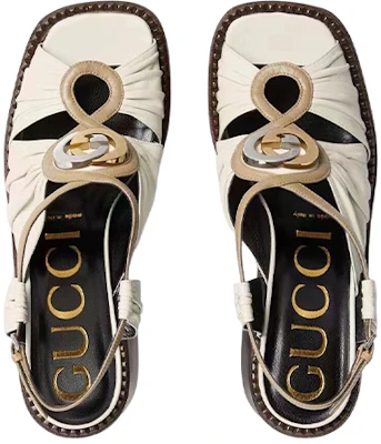 (Women) Gucci Leather Mid-heel Platform Sandal 'White' 601567-BKO60-9117 Lookbook (Women) Gucci Leather Mid-heel Platform Sandal 'White' 601567-BKO60-9117