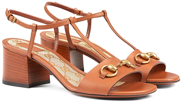 (Women) Gucci Leather Mid-Heel Sandals 'Brown' 384826-A3N00-2535 Order (Women) Gucci Leather Mid-Heel Sandals 'Brown' 384826-A3N00-2535