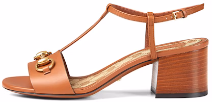 (Women) Gucci Leather Mid-Heel Sandals 'Brown' 384826-A3N00-2535 (Women) Gucci Leather Mid-Heel Sandals 'Brown' 384826-A3N00-2535