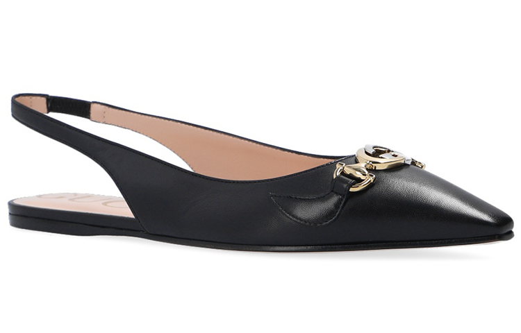 Order (Women) Gucci Leather Mule 'Black Logo' 626725-DMBT0-1000
