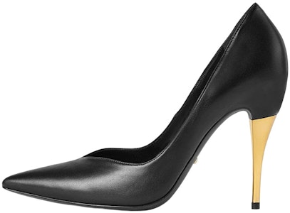 (W) 구찌 블랙 스틸레토 가죽 뮬 715145-BKO00-1000 Buy (W) 구찌 블랙 스틸레토 가죽 뮬 715145-BKO00-1000