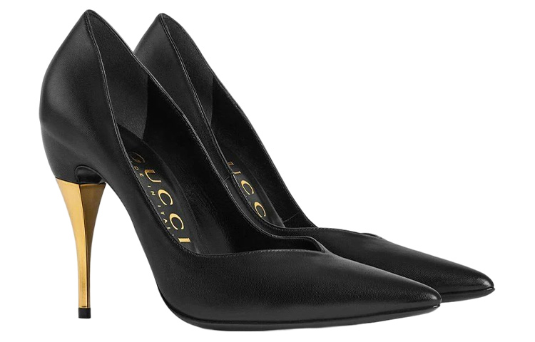 Order (Women) Gucci Leather Mule 'Black Stiletto' 715145-BKO00-1000