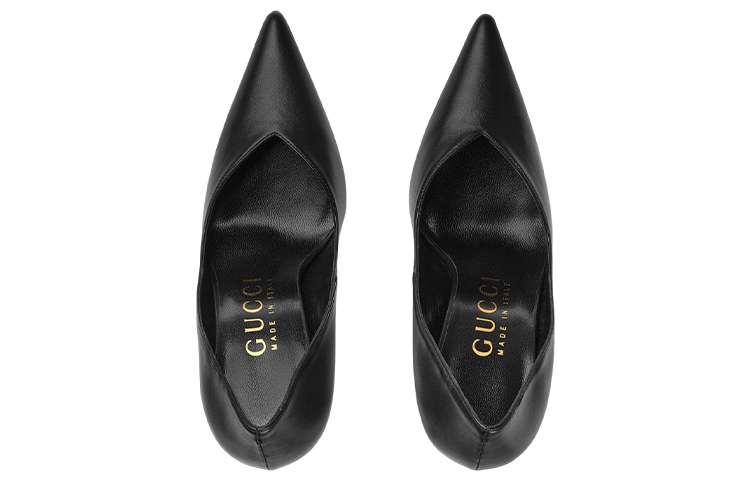 Lookbook (Women) Gucci Leather Mule 'Black Stiletto' 715145-BKO00-1000