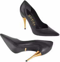 Purchase GUCCI古奇 皮革 時尚穿搭 細跟 高跟鞋 女款 黑色