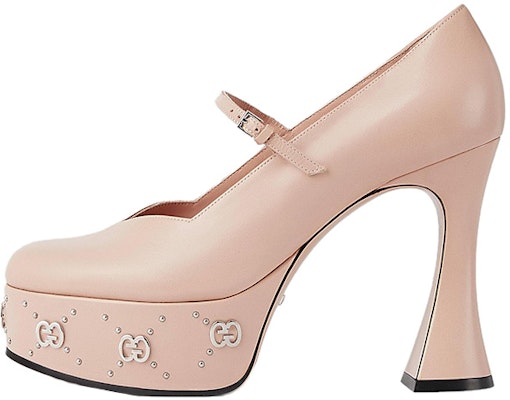 (Women) Gucci Leather Mule 'Pink Chunky Heel' 740602-C9D00-6705 Buy (Women) Gucci Leather Mule 'Pink Chunky Heel' 740602-C9D00-6705