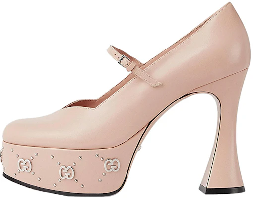 (Women) Gucci Leather Mule 'Pink Chunky Heel' 740602-C9D00-6705 Buy (Women) Gucci Leather Mule 'Pink Chunky Heel' 740602-C9D00-6705