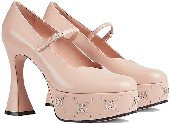 (Women) Gucci Leather Mule 'Pink Chunky Heel' 740602-C9D00-6705 Order (Women) Gucci Leather Mule 'Pink Chunky Heel' 740602-C9D00-6705