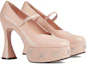 Order (Women) Gucci Leather Mule 'Pink Chunky Heel' 740602-C9D00-6705