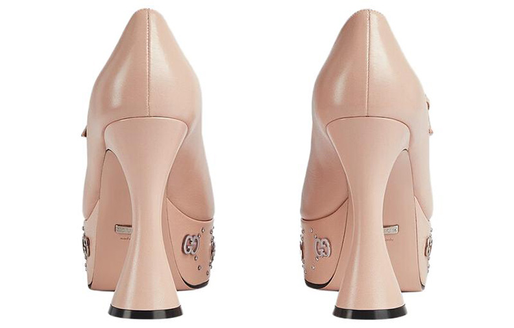 Shop (Women) Gucci Leather Mule 'Pink Chunky Heel' 740602-C9D00-6705