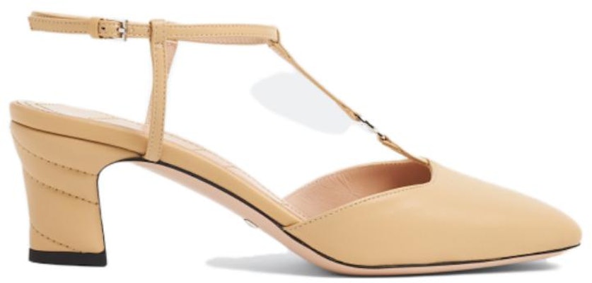 (Women) Gucci Leather Mule Buckle Chunky Heels 'Beige' 723446-BKO00-9702 Order (Women) Gucci Leather Mule Buckle Chunky Heels 'Beige' 723446-BKO00-9702