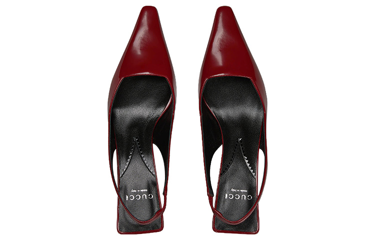 Lookbook (Women) Gucci Leather Mule Pumps 'Deep Red' 764192-CLG30-6638