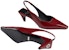 (W) Gucci Kasut Mule Kulit 'Merah Mendalam' 764192-CLG30-6638
