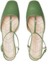 (W) 구찌 가죽 뮬 슬라이드 '그린 버클' 754136-BKO00-3509 Shop (W) 구찌 가죽 뮬 슬라이드 '그린 버클' 754136-BKO00-3509