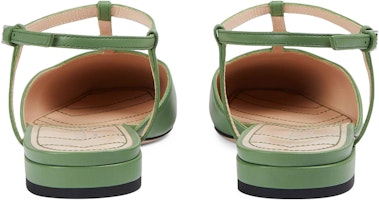 (W) 구찌 가죽 뮬 슬라이드 '그린 버클' 754136-BKO00-3509 Purchase (W) 구찌 가죽 뮬 슬라이드 '그린 버클' 754136-BKO00-3509