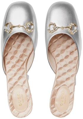 (Women) Gucci Leather Mule Slides 'Silver' 759778-B8B00-8106 Order (Women) Gucci Leather Mule Slides 'Silver' 759778-B8B00-8106