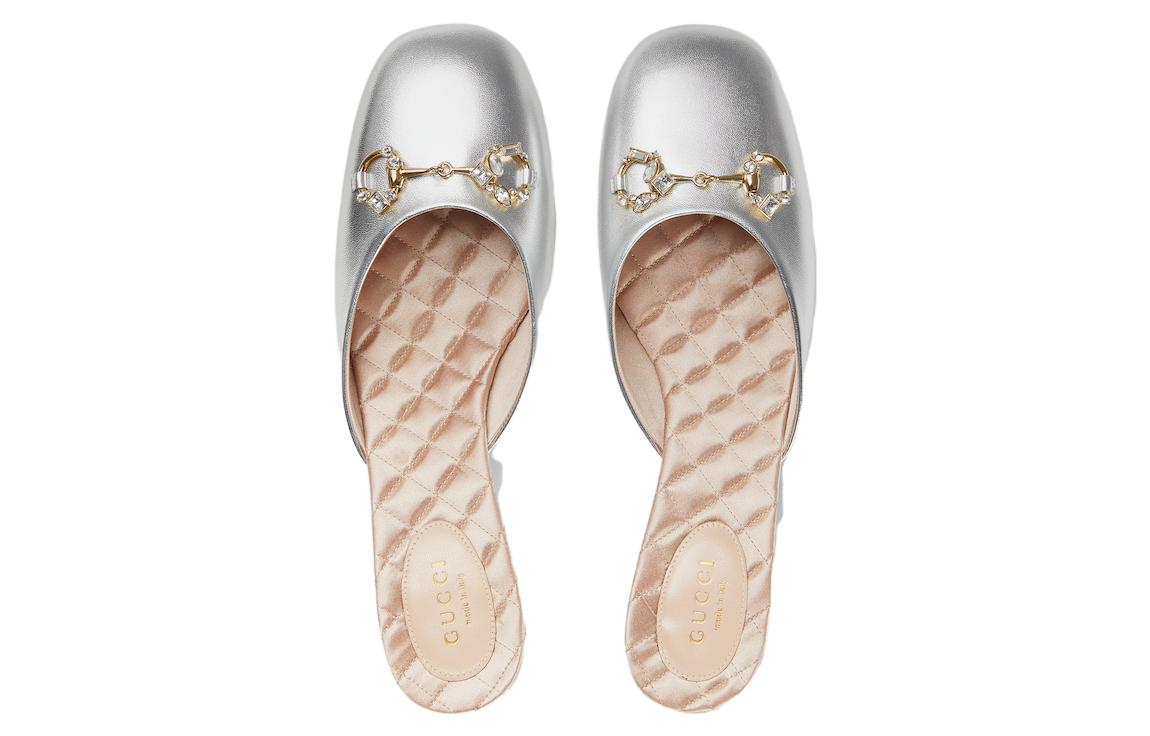 Order (W) Gucci Mules de Cuero 'Plata' 759778-B8B00-8106