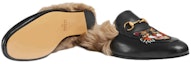 Lookbook Gucci Kasut Kulit Hitam Kepala Harimau Sulam Berbulu Lembut Lelaki Perempuan 478285-DKHH0-1063