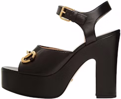 (Women) Gucci Leather Open-Toe Buckle Sandals 'Black' 674776-BKO00-1000 (Women) Gucci Leather Open-Toe Buckle Sandals 'Black' 674776-BKO00-1000