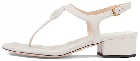 (Women) Gucci Leather Open-Toe Buckle Slide 'White Fashion' 739175-BKO00-9049 (Women) Gucci Leather Open-Toe Buckle Slide 'White Fashion' 739175-BKO00-9049