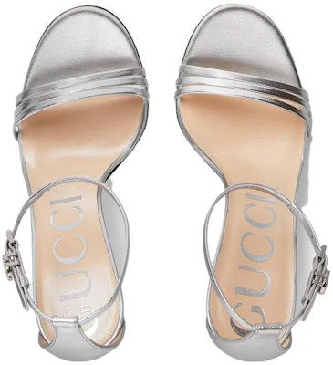 (W) Sandal Hak Tinggi Terbuka Gucci Kulit 'Silver' 551213-B8B00-8106 Shop (W) Sandal Hak Tinggi Terbuka Gucci Kulit 'Silver' 551213-B8B00-8106