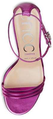 (W) Sandali Aperti con Tacco Alto in Pelle Gucci ''Viola Rosso'' 551213-B8B00-5600 Shop (W) Sandali Aperti con Tacco Alto in Pelle Gucci ''Viola Rosso'' 551213-B8B00-5600
