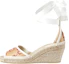Buy (W) Sandales à Lacets Gucci en Cuir à Bout Ouvert ''Beige'' 741416-FABVI-9550