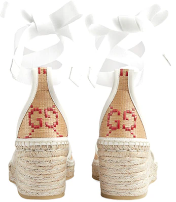 (W) Sandales à Lacets Gucci en Cuir à Bout Ouvert ''Beige'' 741416-FABVI-9550 Lookbook (W) Sandales à Lacets Gucci en Cuir à Bout Ouvert ''Beige'' 741416-FABVI-9550