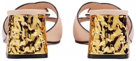 古馳 皮革 露趾套腳 時尚涼拖 女款 粉色 Lookbook 古馳 皮革 露趾套腳 時尚涼拖 女款 粉色