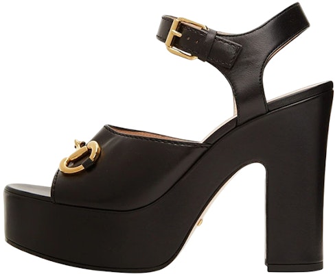(Women) Gucci Leather Open-Toe Buckle Sandals 'Black' 674776-BKO00-1000 Buy (Women) Gucci Leather Open-Toe Buckle Sandals 'Black' 674776-BKO00-1000