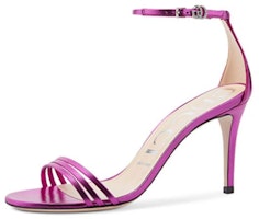 (Women) Gucci Leather Open-Toe High Heel Sandals 'Purple Red' 551213-B8B00-5600 (Women) Gucci Leather Open-Toe High Heel Sandals 'Purple Red' 551213-B8B00-5600