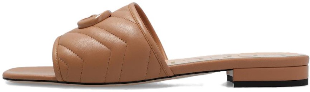 (W) 古驰浅米色皮革露趾拖鞋 739128-BKO60-2749 Buy (W) 古驰浅米色皮革露趾拖鞋 739128-BKO60-2749