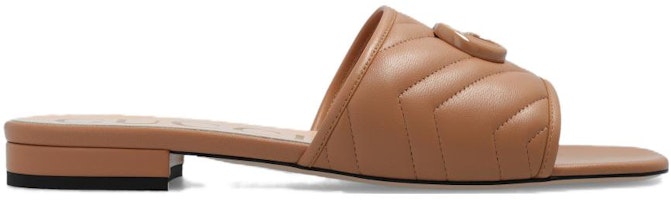 (W) 구찌 가죽 오픈토 슬라이드 '베이지' 739128-BKO60-2749 Order (W) 구찌 가죽 오픈토 슬라이드 '베이지' 739128-BKO60-2749