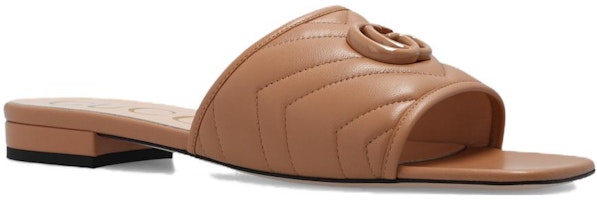 (W) 구찌 가죽 오픈토 슬라이드 '베이지' 739128-BKO60-2749 Lookbook (W) 구찌 가죽 오픈토 슬라이드 '베이지' 739128-BKO60-2749