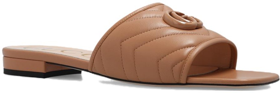 (W) 古驰浅米色皮革露趾拖鞋 739128-BKO60-2749 Lookbook (W) 古驰浅米色皮革露趾拖鞋 739128-BKO60-2749