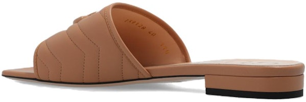 (W) 구찌 가죽 오픈토 슬라이드 '베이지' 739128-BKO60-2749 Shop (W) 구찌 가죽 오픈토 슬라이드 '베이지' 739128-BKO60-2749