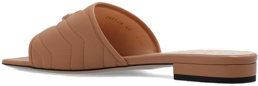 (W) 古驰浅米色皮革露趾拖鞋 739128-BKO60-2749 Shop (W) 古驰浅米色皮革露趾拖鞋 739128-BKO60-2749