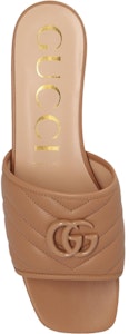 (W) 古驰浅米色皮革露趾拖鞋 739128-BKO60-2749 Purchase (W) 古驰浅米色皮革露趾拖鞋 739128-BKO60-2749