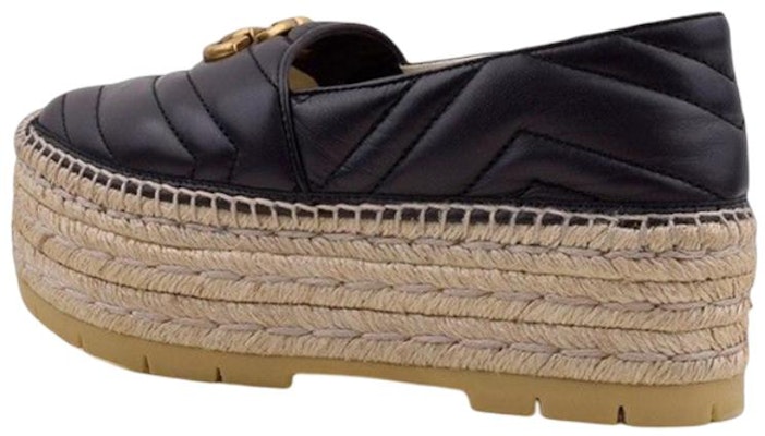 (Women) Gucci Leather Platform 'Black Logo' 551884-BK000-1000 Shop (Women) Gucci Leather Platform 'Black Logo' 551884-BK000-1000