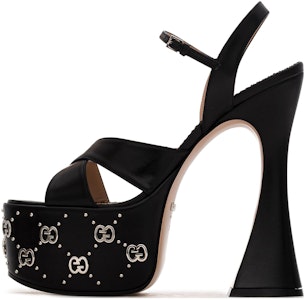 GUCCI古馳 皮革 高跟厚底 時尚涼鞋 女款 黑色 Buy GUCCI古馳 皮革 高跟厚底 時尚涼鞋 女款 黑色