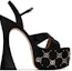 Order (W) Sandal Gucci Interlocking G Studs Hitam 719843-C9D00-1000