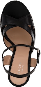 GUCCI古馳 皮革 高跟厚底 時尚涼鞋 女款 黑色 Shop GUCCI古馳 皮革 高跟厚底 時尚涼鞋 女款 黑色