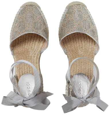 (W) Gucci Leder Plateau Sandale ''Silber'' 623146-2AW20-1091 Order (W) Gucci Leder Plateau Sandale ''Silber'' 623146-2AW20-1091
