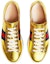 Shop (W) Gucci Sneakers Platform Kulit 'Emas Stripe' 452312-B8BK0-8084