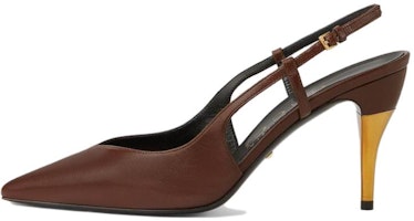 (Women) Gucci Leather Pointed Toe Buckle Stiletto 'Brown Gold' 762378-C9D00-2208 (Women) Gucci Leather Pointed Toe Buckle Stiletto 'Brown Gold' 762378-C9D00-2208
